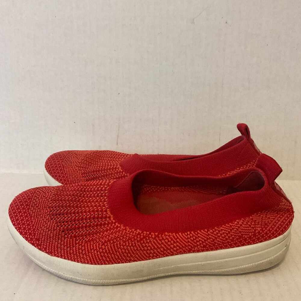 Fitflop Woven Sneaker 7.5 Red